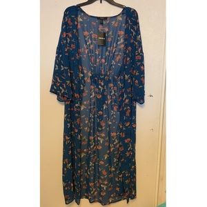 Forever 21 flower cardigan